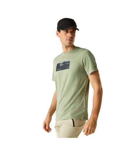 T-shirt Motif/style Camion Fingal Slogan Homme Sauge Clair Regatta