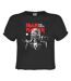 Womens/ladies 50th 2 Colour 1975 Eddie Iron Maiden Crop Top Charcoal Amplified-1