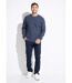 Pull col rond maille chinée laine manches longues-3