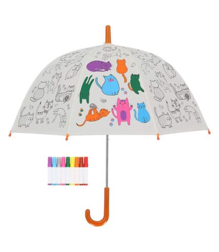 Parapluie enfant à colorier 70 cm Chats