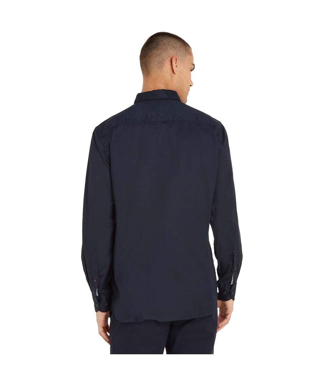 Mens Core Flex Poplin Shirt Blue Tommy Hilfiger-4