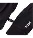 Mens Fleece Fitted Running Gloves Black Boss-3