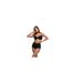 Womens/ladies Brigette Mid Rise Shaping Briefs Black Dorina-1