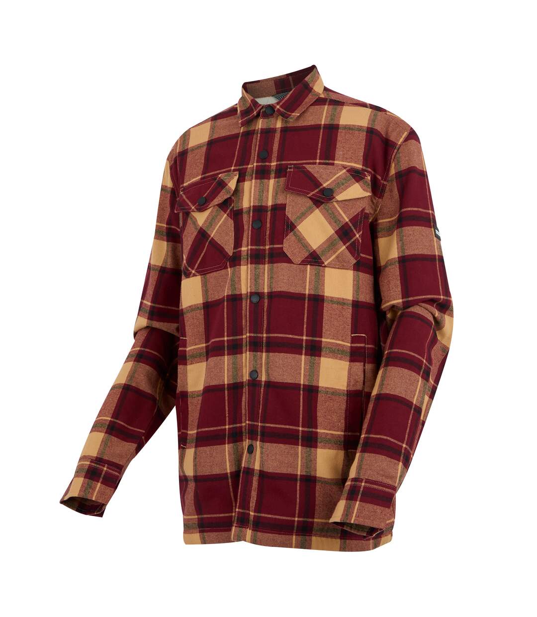 Veste Chemise Motif/style À Carreaux Spennith Homme Pourpre Foncé Vanille Clair Regatta-4