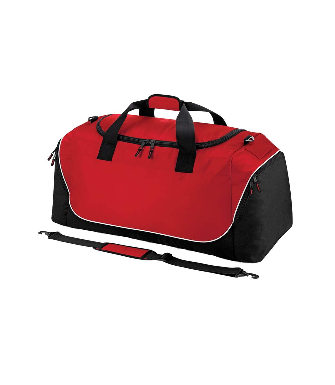 Teamwear Jumbo Kit Bag One Size Classic Red Black White Quadra-1