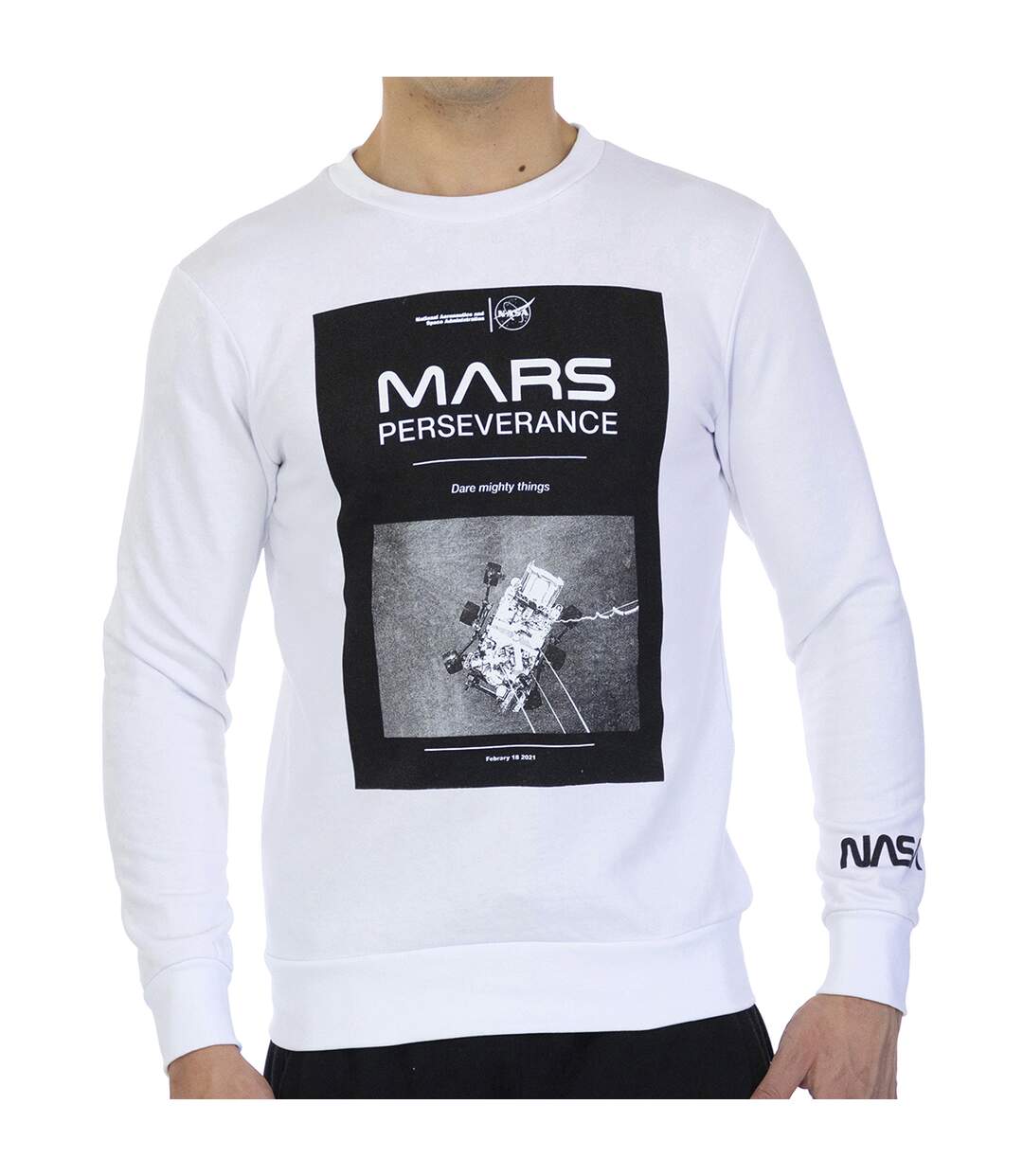 Basic long sleeve and round collar MARS03S man's sweatshirt-1