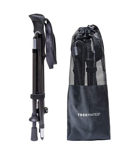 Folding Carbon Pole Pair Lightweight Compact 5 Section Hiking Trekking Sticks Size (One Size)