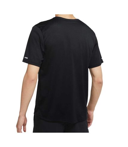 T-Shirt De Running Noir Homme Nike Dri-Fit Miler Wild