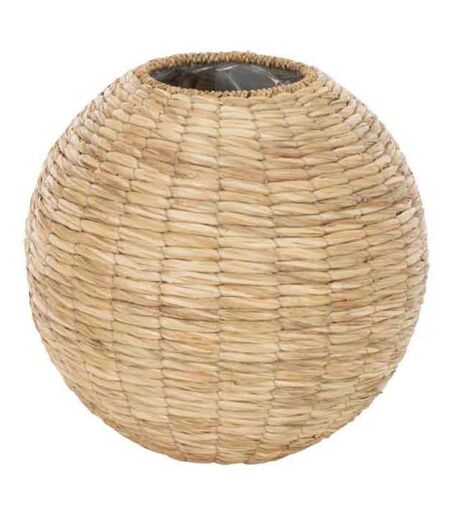 Vase Boule Design en Paille Yumi 35cm Naturel