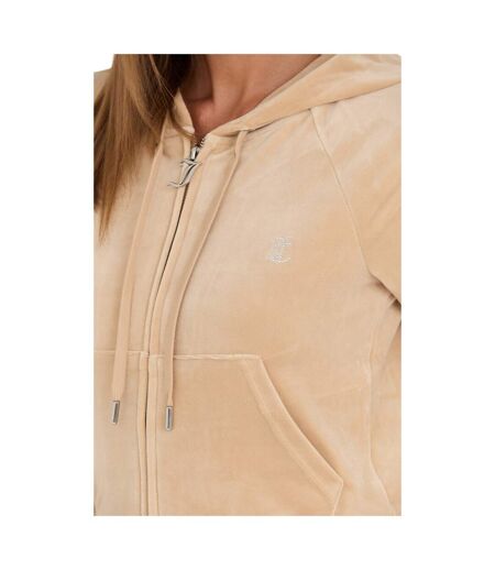 Veste À Capuche Motif/style Logo Classique Madison Femme Sable Juicy Couture