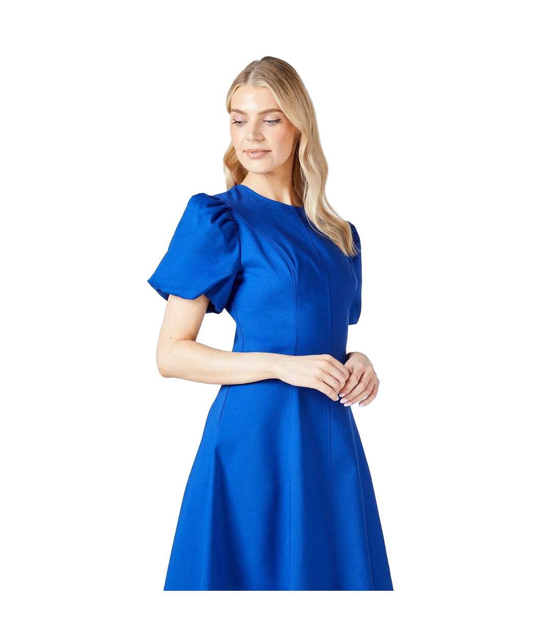 Robe mi-longue femme bleu Principles-3