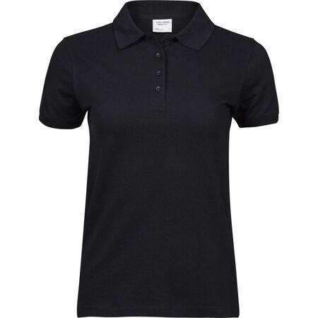 Polo femme noir Tee Jays