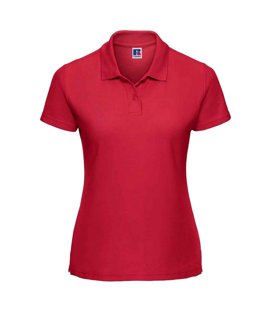 Polo femme rouge classique Russell-1