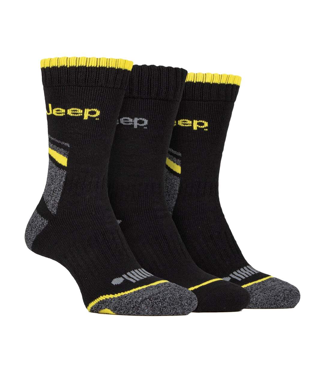 3 Pack Men's Heavy-Duty Work Boot Socks with Arch Support-1