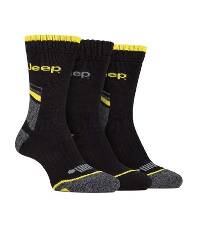 3 Pack Men's Heavy-Duty Work Boot Socks with Arch Support