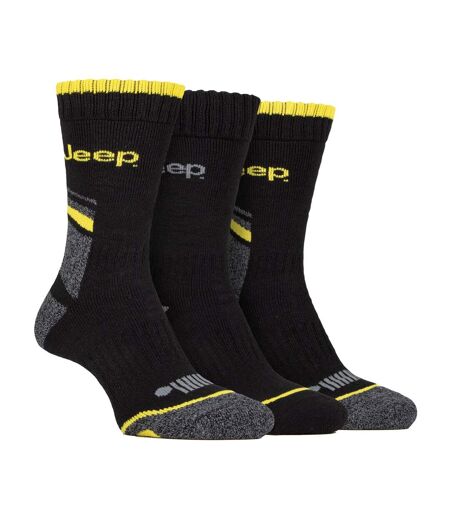 3 Pack Men's Heavy-Duty Work Boot Socks with Arch Support