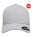 Lot de 2  casquettes imperméables flexfit adulte argent Yupoong