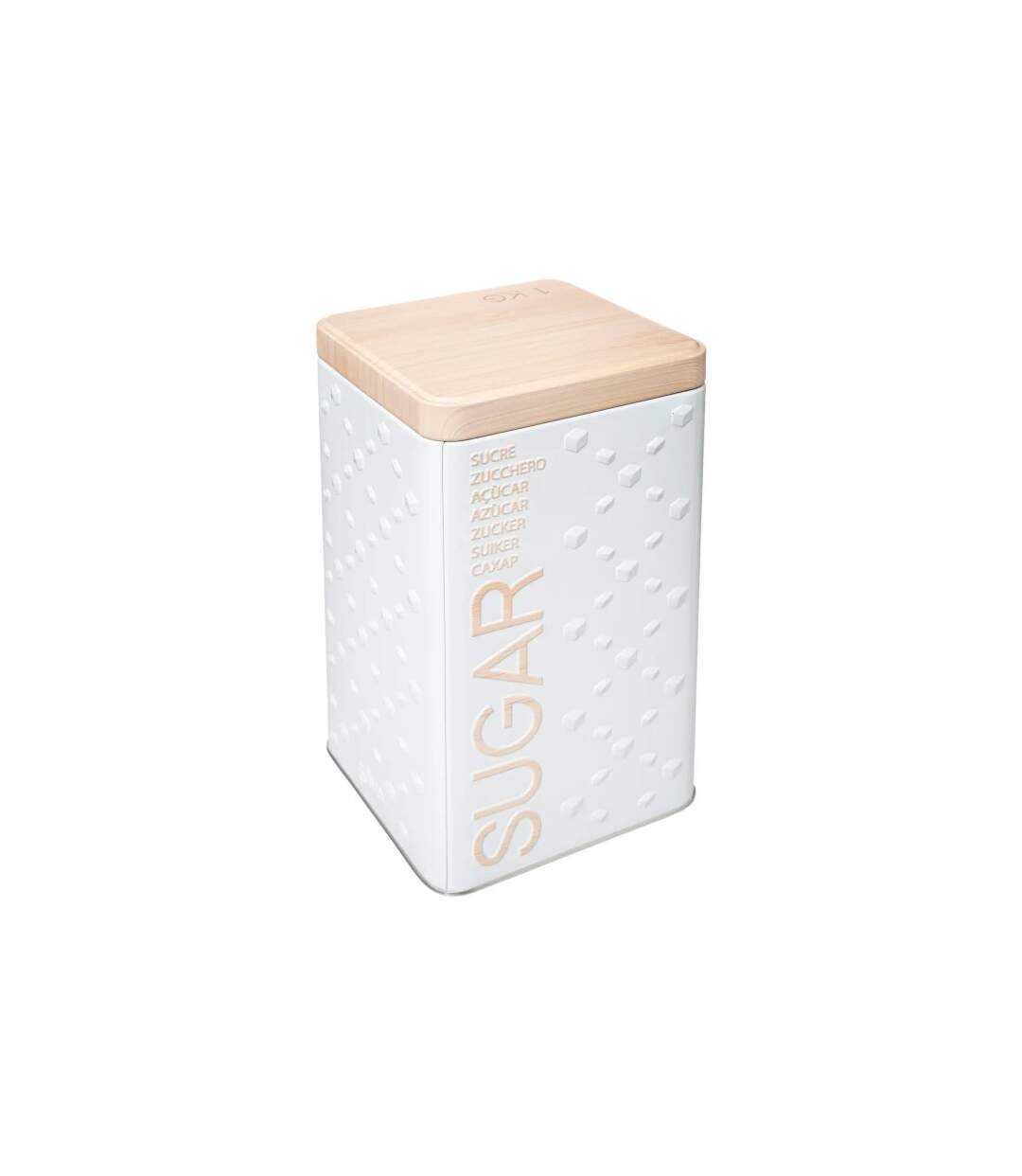 Boîte à Sucre en Poudre Scandi 18cm Blanc-1