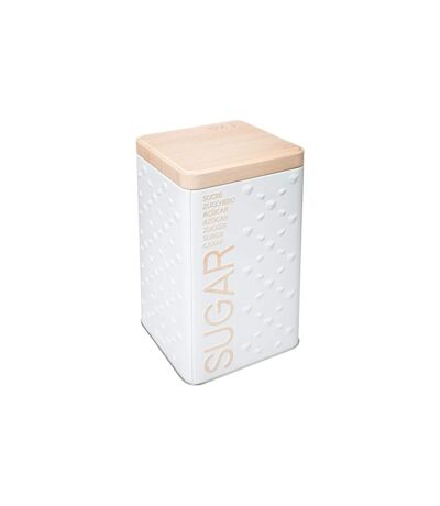 Boîte à Sucre en Poudre Scandi 18cm Blanc
