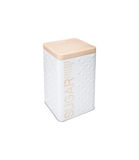 Boîte à Sucre en Poudre Scandi 18cm Blanc