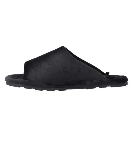Womens/ladies Vivien Padded Slippers Black Juicy Couture