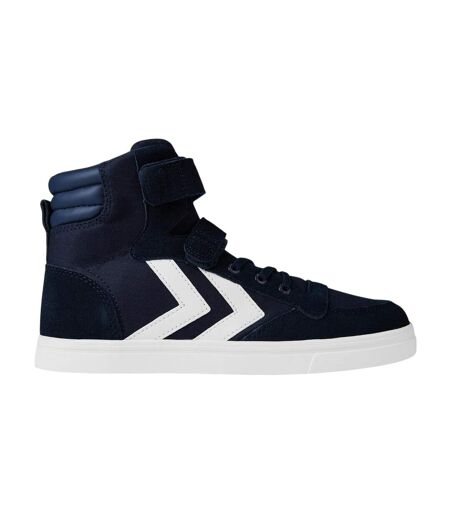 Baskets Motif/style Rayures À Chevrons Stadil Femme Bleu Marine Hummel