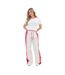 Pantalon De Jogging Motif/style Rayure Latérale Femme Blanc I Saw It First-1