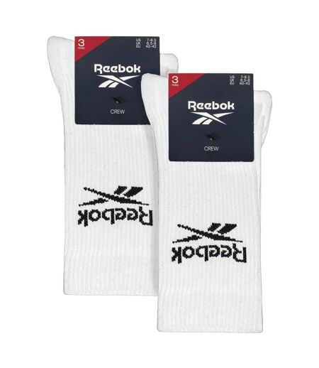 Reebok - 6 Pairs Crew Sport Socks Men & Women | Cushioned Running Gym Socks