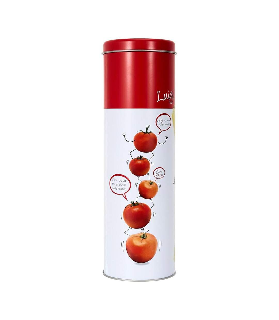 Boîte à Spaghettis en Métal Ludique 27cm Rouge-3