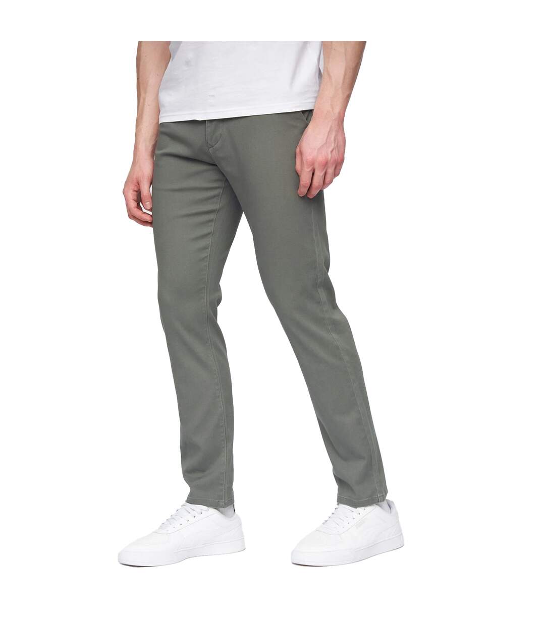 Chino edition homme vert kaki Henleys-1