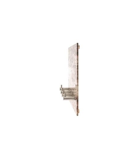Porte-Clés Mural en Verre Écorce 30cm Marron