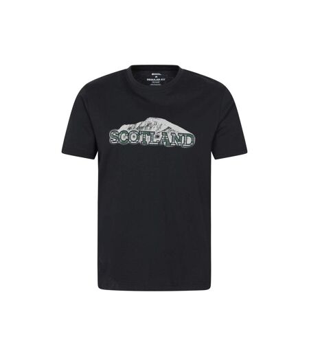 T-shirt Scotland Homme Noir Mountain Warehouse