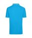 Polo Homme Turquoise Vif Blanc James And Nicholson-2