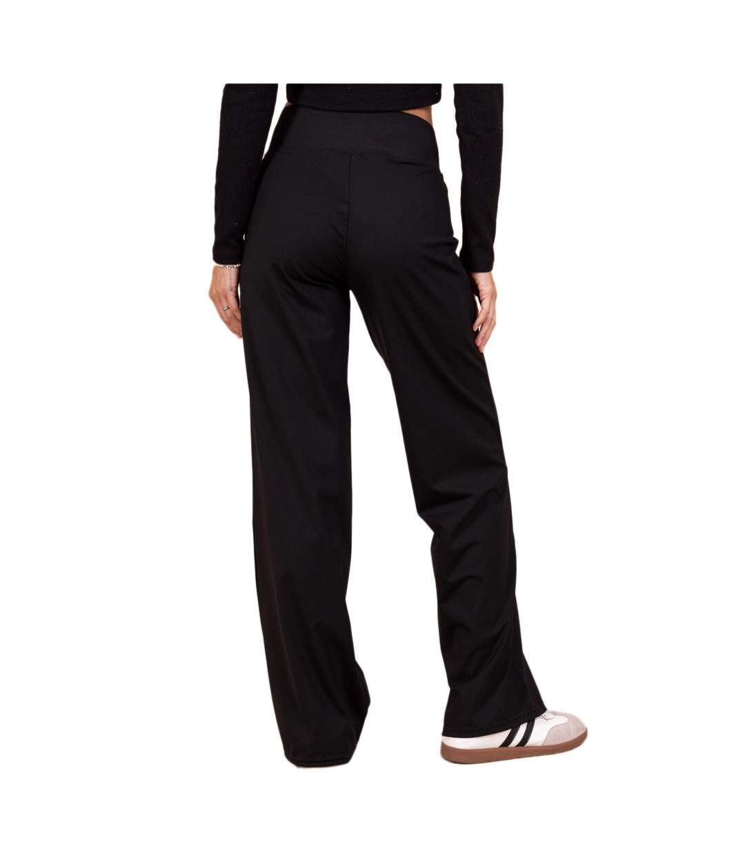 Pantalon fluide noir femme monday premium 0100-2
