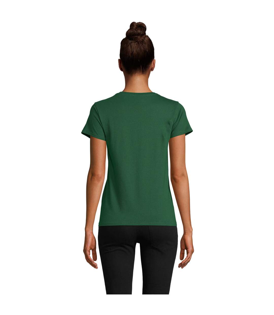 T-shirt Pioneer Femme Vert Bouteille SOLS-2