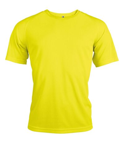 Kariban Mens Proact Sports / Training T-Shirt (Fluorescent Yellow)