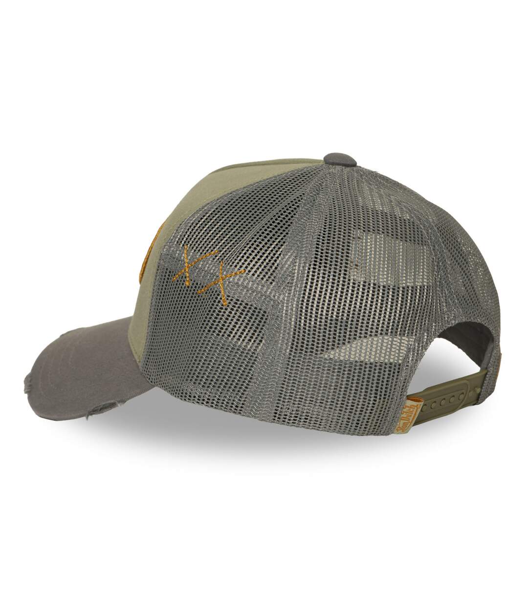 Casquette trucker avec filet effet usé avec filet et patch Used15 Vondutch-5