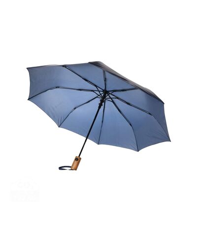 Kaycey acacia wood aware folding umbrella one size navy XD Collection