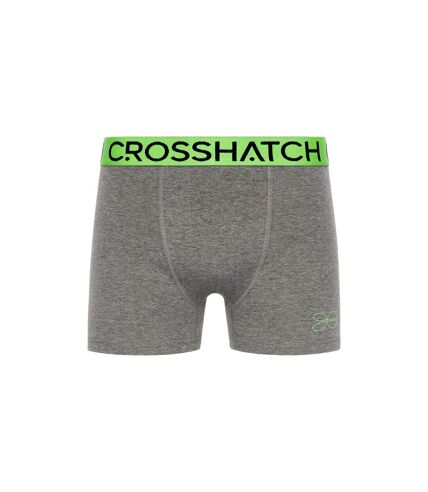 Boxers grimsby homme vert / gris / noir Crosshatch