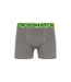 Pack of 3  Mens grimsby boxer shorts  green/gray/black Crosshatch