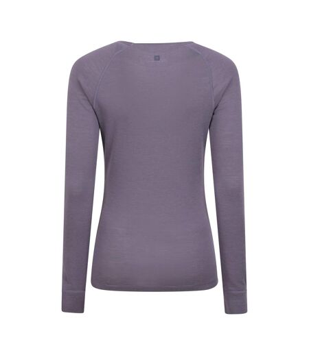 Haut thermique merino femme vieux violet Mountain Warehouse