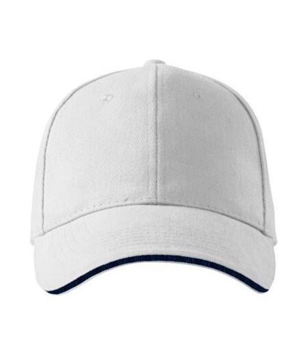 Casquette De Baseball Motif/style 6 Panneaux Blanc Malfini