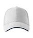 Casquette De Baseball Motif/style 6 Panneaux Blanc Malfini-1