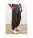 College Cuffed Sweatpants / Jogging Bottoms Charcoal Awdis-1