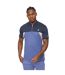 Mens Colour Block Half Zip Regular Polo Shirt Blue C.P. Company-1