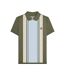 Mens ss25 classic polo shirt khaki green Lambretta-1