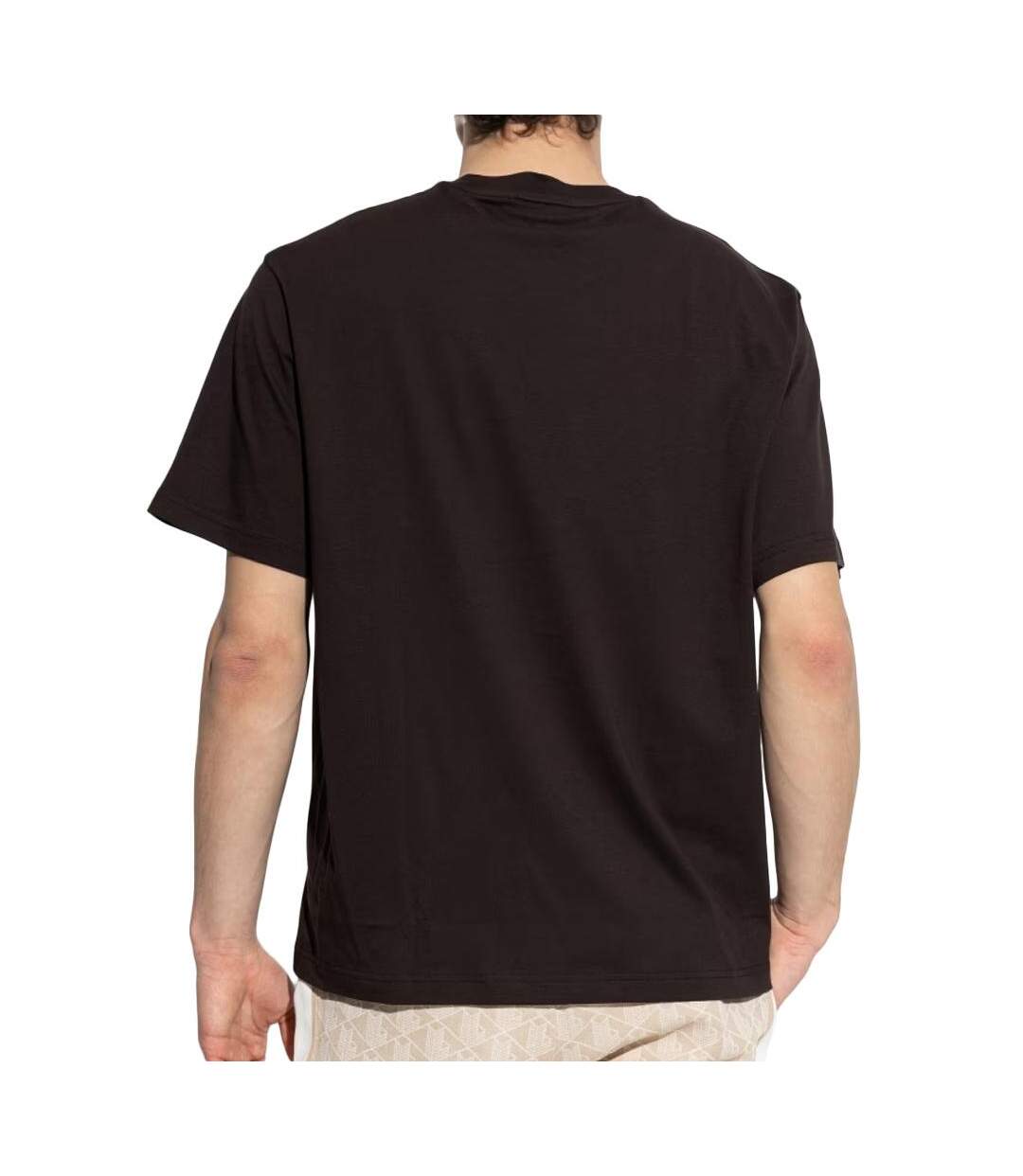 T-Shirt noir homme lacoste essentiel-2