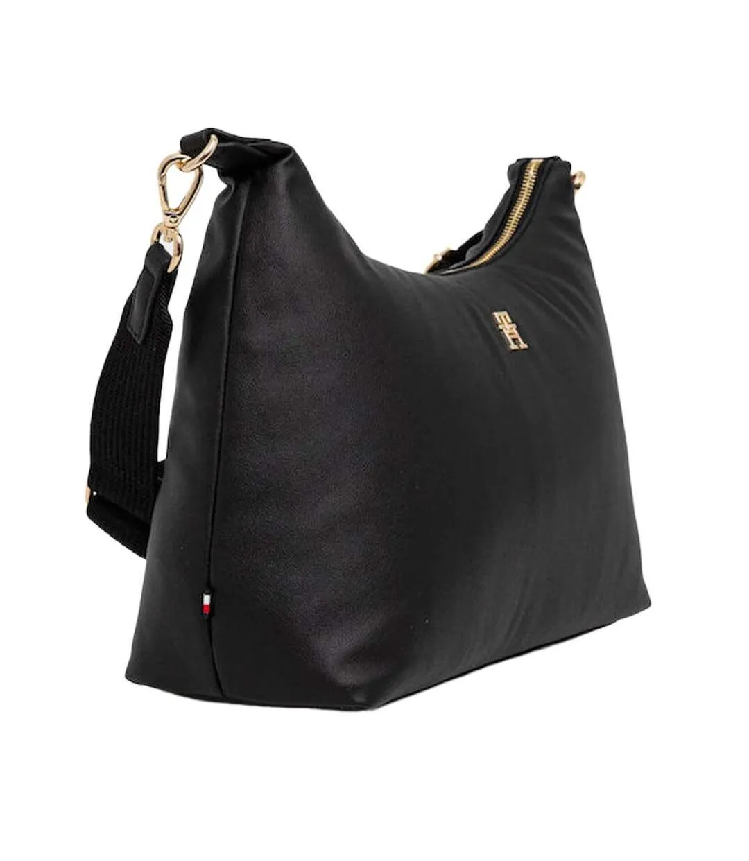 Sac à main noir femme tommy hilfiger popette soft shoulde-2