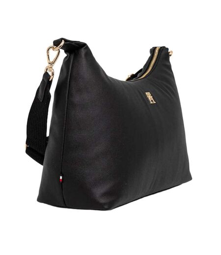 Sac à main noir femme tommy hilfiger popette soft shoulde