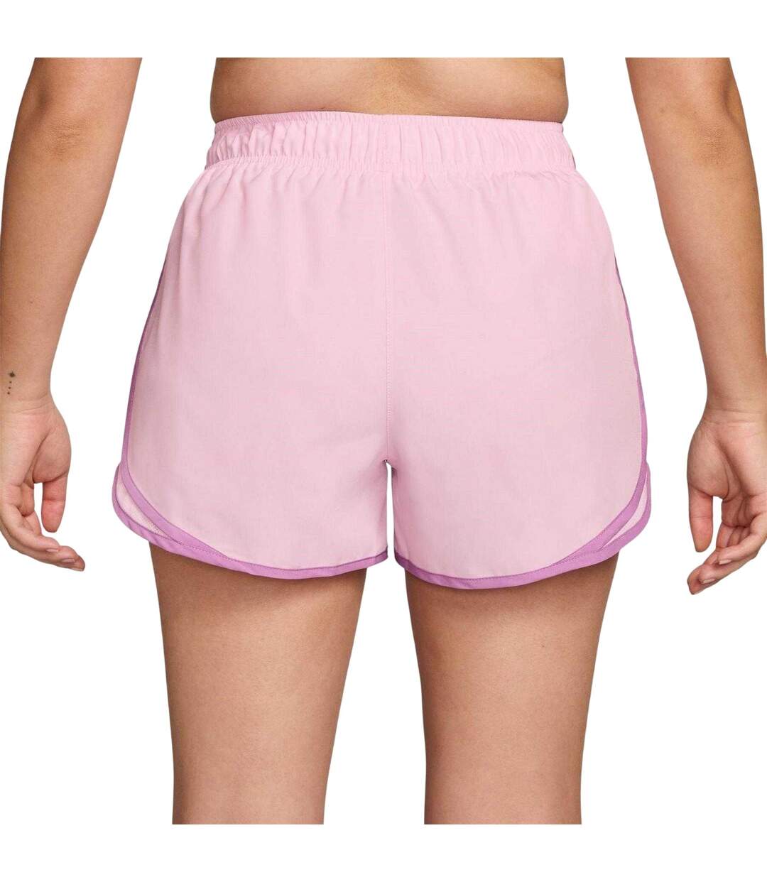 Womens/ladies Tempo Dri-fit Mid Rise Running Shorts Pink Foam Nike-2
